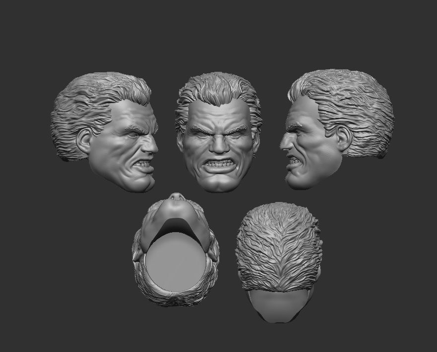 ブルース・ウェイン　1/6カスタムヘッド DKR Old Man Bruce Wayne custom head for 4