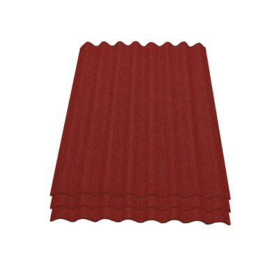 (20.57 /1qm) Onduline Easyline Dachplatte Wand Bitumenplatte Wellplatte 3x0,76m²