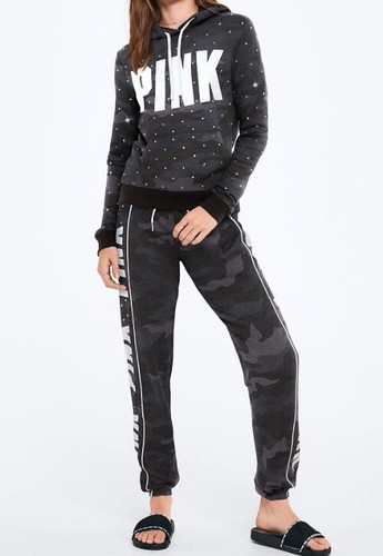 NWT Victoria’s Secret PINK Rhinestone Bling Perfect Pullover S - Picture 2 of 10