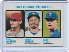 Austin Warren / Conner Greene / Glenn Otto RC 2022 Topps Heritage #70
