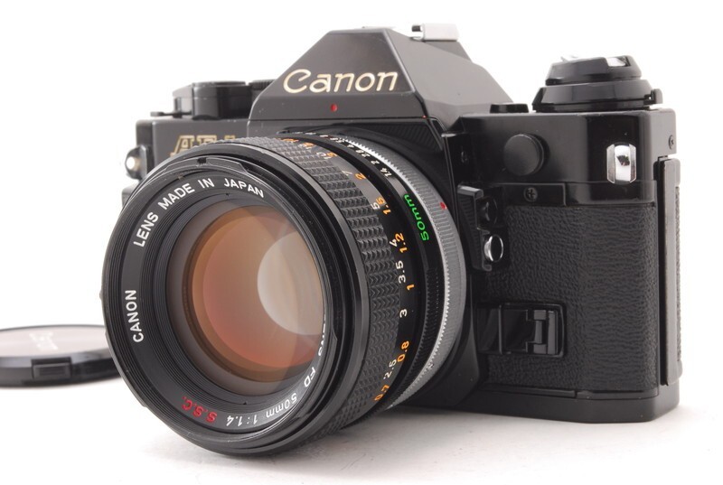 Near Mint] CANON AE-1 Program Black AE-1P + FD 50m f/1.4 SSC