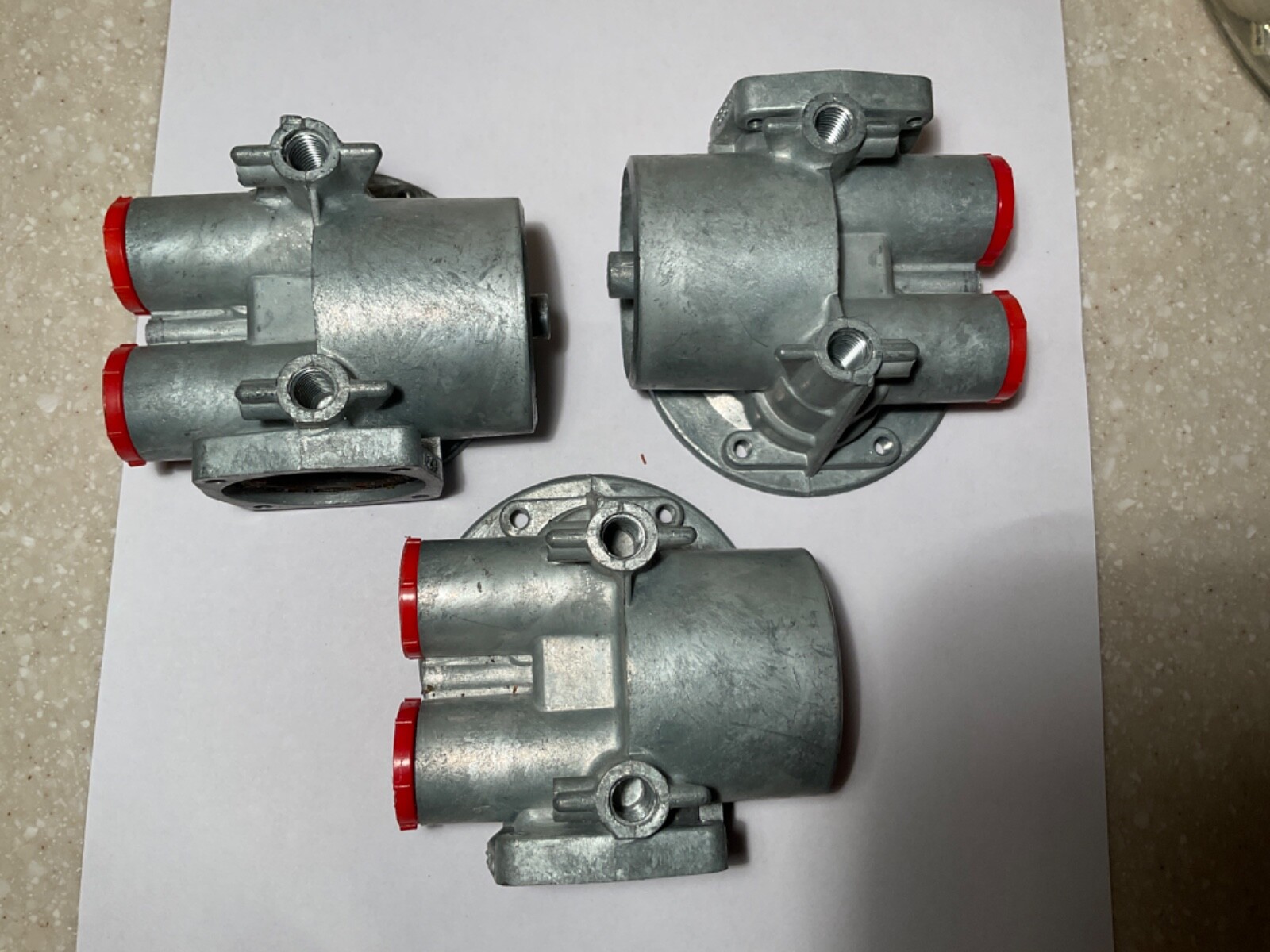 Lot of 3 SU Fuel Pump bases Rolls  Royce parts AZX 1308S parts only