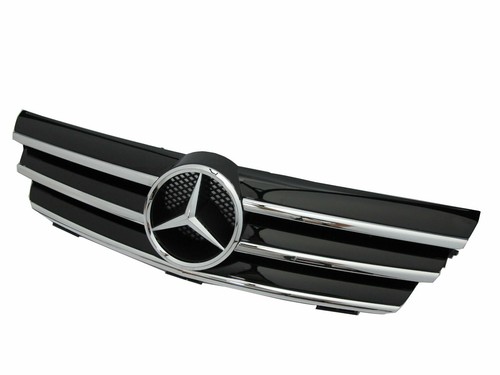 W203 2004-2007 COUPE Calandre 3FIN CHROME/BLACK for Mercedes-Benz - Foto 2 di 4