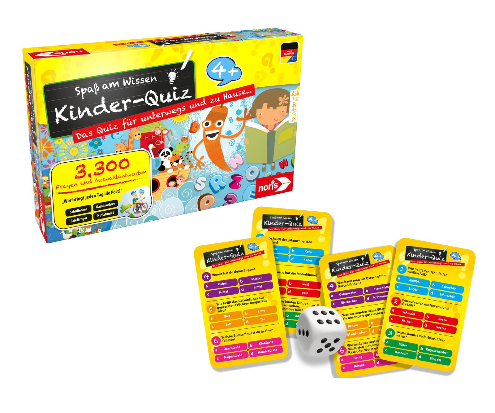 Thumbnail - Kinderquiz Für Schlaue Kids - Kinderspiel - Quiz Für Unterwegs Und Zu
