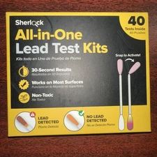 Rapid Lead Test Kit 40 Tests | Results in 30 Seconds for All Surfaces All In One