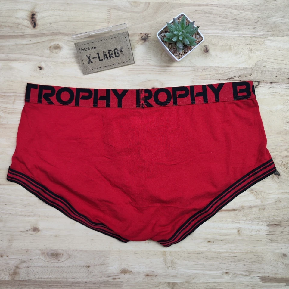 Andrew Christian Ropa Interior Sexy TROPHY BOY Algodón Boxer, Rojo, X-Grande Foto 4 de 4