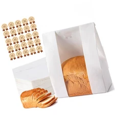 25PCS Paper Bread Bags, Large Sourdough Bread Bags for Homemade Bread Bakery ...