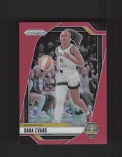 2024 Panini Prizm WNBA #72 Dana Evans Red Prizms #/299