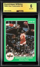 1985 Star Gatorade: #  8 Dominique Wilkins MBA 6 EX-MT
