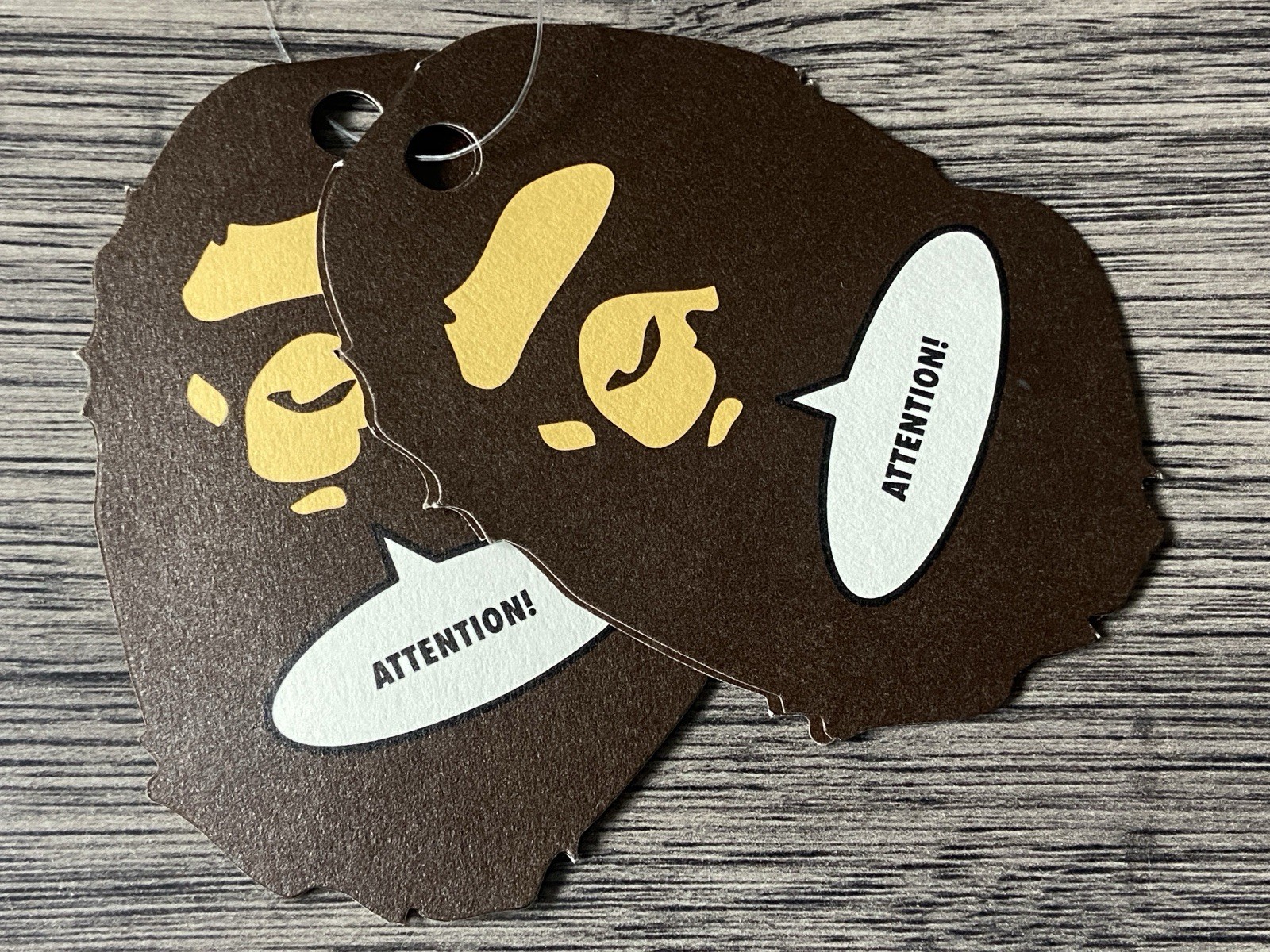 A BATHING APE BABY MILO POLISHED SILVER TONE ALLOY KEYRING BNWT thumbnail 7