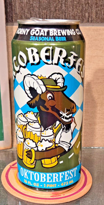 2010s 16 OUNCE HORNY GOAT OKTOBERFEST BEER CAN STEVENS POINT WISCONSIN CRAFT