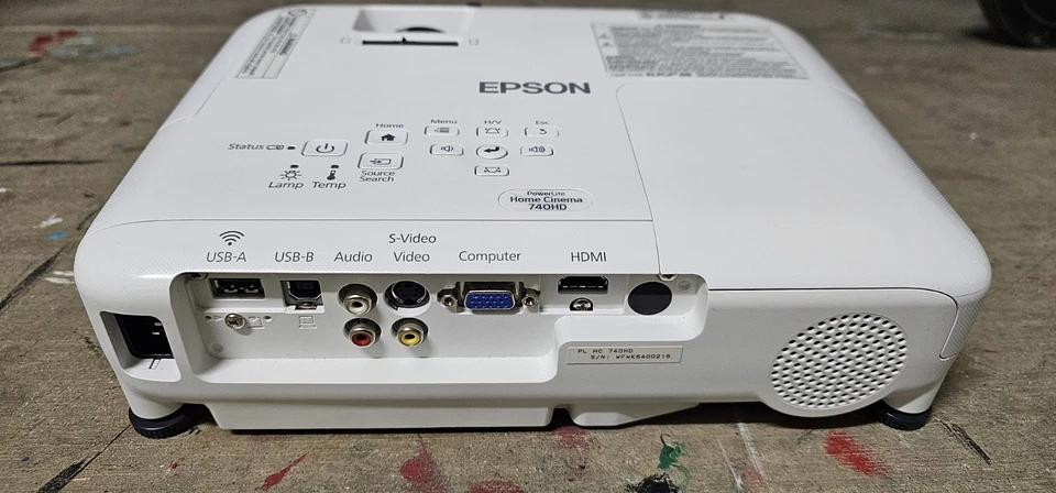 Epson PowerLite Home Cinema 740HD 3LCD Projector - Image 3 of 4