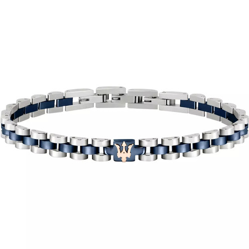 Bracciale Uomo MASERATI JM320AST11 Acciaio Inossidabile Blu - Foto 1 di 4