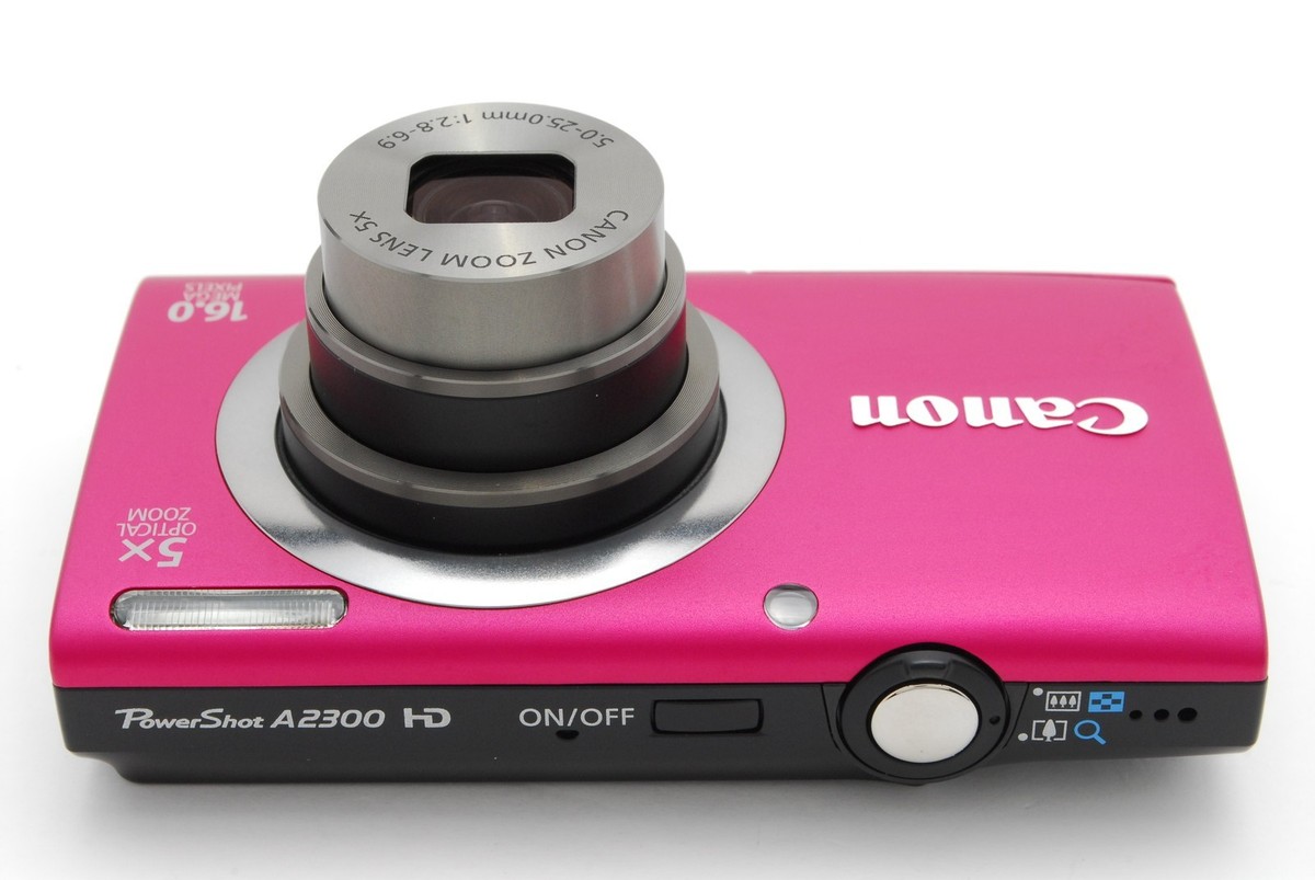 【箱付美品】キャノンCanon PowerShot A2300 ピンク Canon PowerShot A2300 HD Digital Camera 16.0MP 5X Optical Zoom