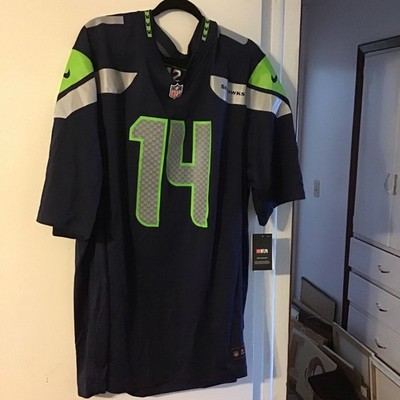 Nike Seattle Seahawks Metcalf #14 NFL Jersey Men s 2XL Navy Green Gray