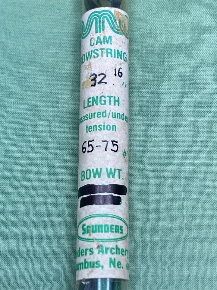 NEW SAUNDERS AMO COMPOUND BOWSTRING WEIGHT 65-75 LENGTH 32" 16 STRAND - Image 2 of 3