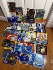 HUGE AOL Disc Lot Of 50 America Online CDs Platinum Gold White Elephant Gift