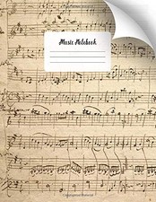Music Notebook: Score Cover  Sheet Music Manuscript Paper  Staff Paper  Music