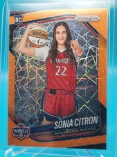 2025 Panini Prizm WNBA #148 Sonia Citron Orange Velocity Prizms Rookie MYSTICS