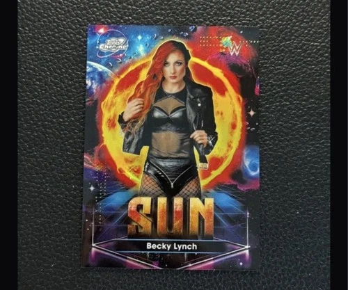 Becky Lynch Sun SSP Planetary Pursuit 2026 Topps WWE Cosmic Chrome #PPS-7