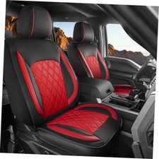Truck Seat Covers For Chevy Silverado 07-13 19-25 Front Only Black Red Truck Seat Covers For Chevy Silverado 07-13 19-25 Front Only Black Red