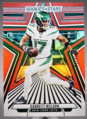 Garrett Wilson /49 2024 Panini Rookies & Stars Red & Blue New York Jets SP