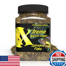 Xtreme Spirulina Flakes - Balanced Herbivorous Diet for Tropical  Marine Fish
