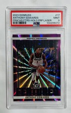 2023-24 Panini Donruss Franchise Features Anthony Edwards Purple Laser /99