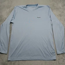 Simms Shirt Mens Large Blue Fishing Outdoor Long Sleeve Casual