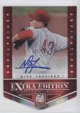 2012 Elite Extra Edition Aspirations Die-Cut Signatures Nick Travieso Auto 2u8