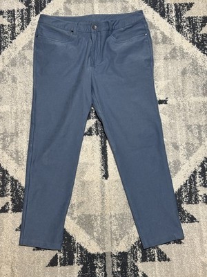 Lululemon Mens ABC Slim Fit 5 Pocket Pant Utilitech Stretch Light Blue 34 X 27.5