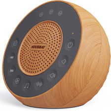 White Noise Machine with 31 Soothing Sounds, 5W Loud Stereo Sound, Auto-Off Time