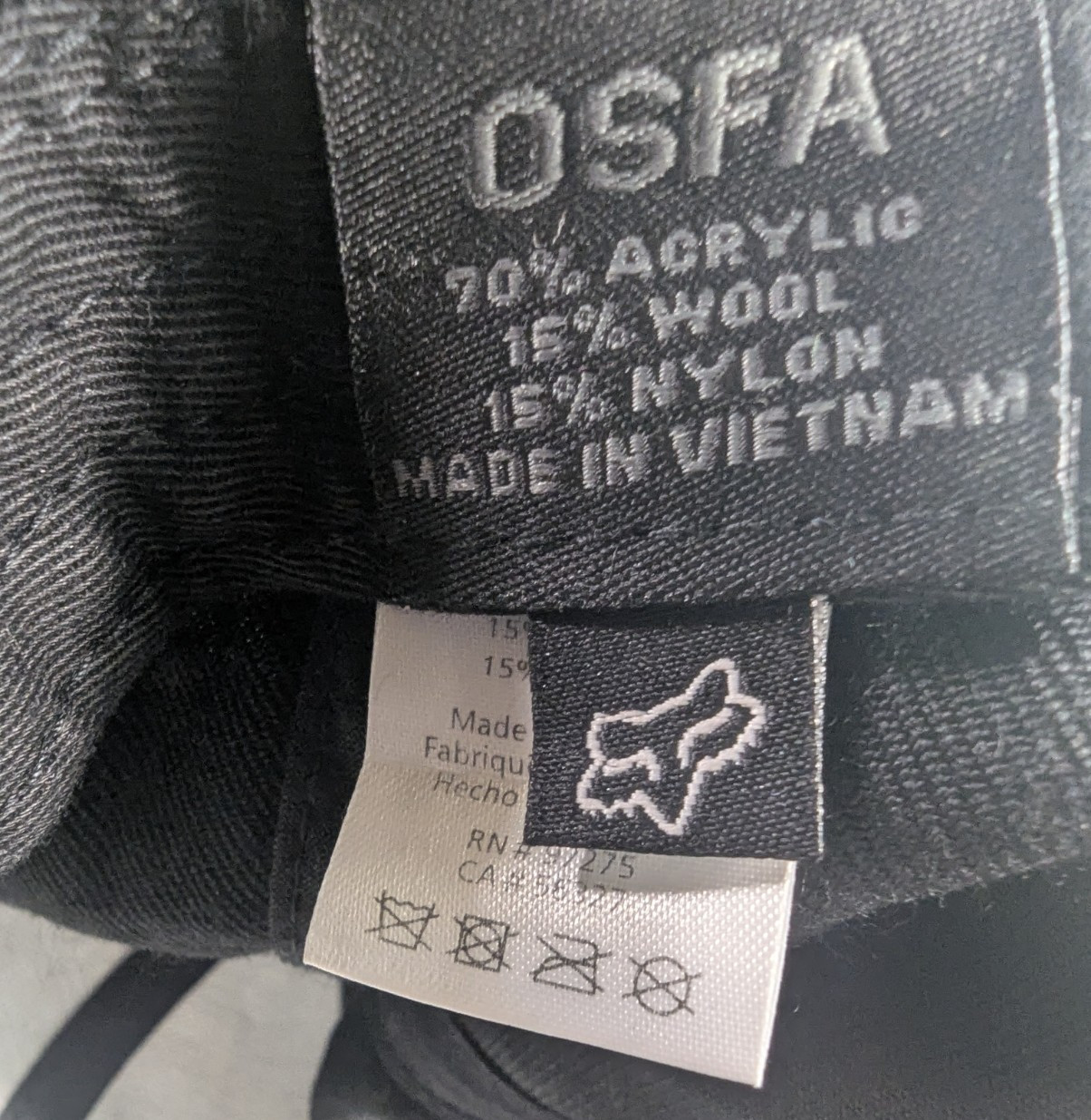 FOX Racing Solid Black Snapback Hat NWOT - image 8