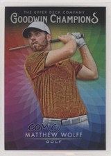 2021 Upper Deck Goodwin Champions Platinum Color Wheel Matthew Wolff #31 0he