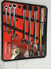 SEARS Craftsman USA 6pc 12pt SAE Combination Ratcheting Wrench Set 42450