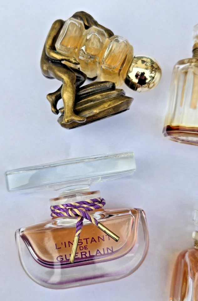 8 Jolies flacons à parfum anciens divers avec bouchons d'origine / Collection - Photo 3/4