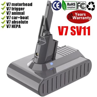 6400mAh 21.6V Replacement Battery for Dyson V7 Animal V7 SV11 Trigger Motorhead