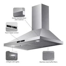 36 Inch 800 CFM Vikio Range Hood.