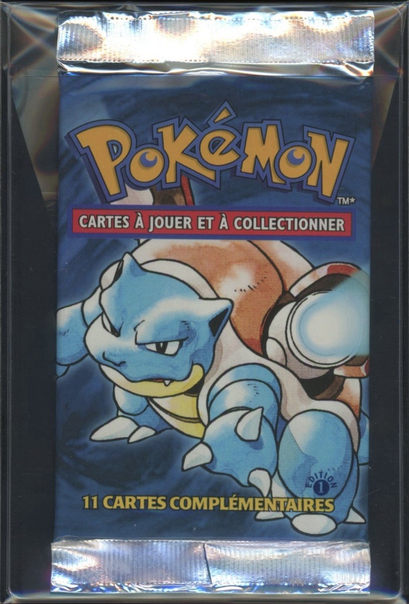 1999 Pokemon FRENCH 1st Edition Base Set Tortank-Blastoise Booster