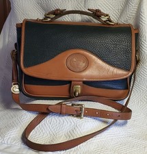 1990s Dooney Bourke 701 CARRIER Shoulder Bag NAVY AWL Vintage Collection RARE