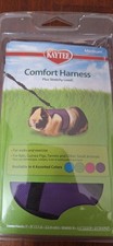 NEW Kaytee Comfort Harness Plus Stretchy Leash for Small Animals - Purpl, Size M