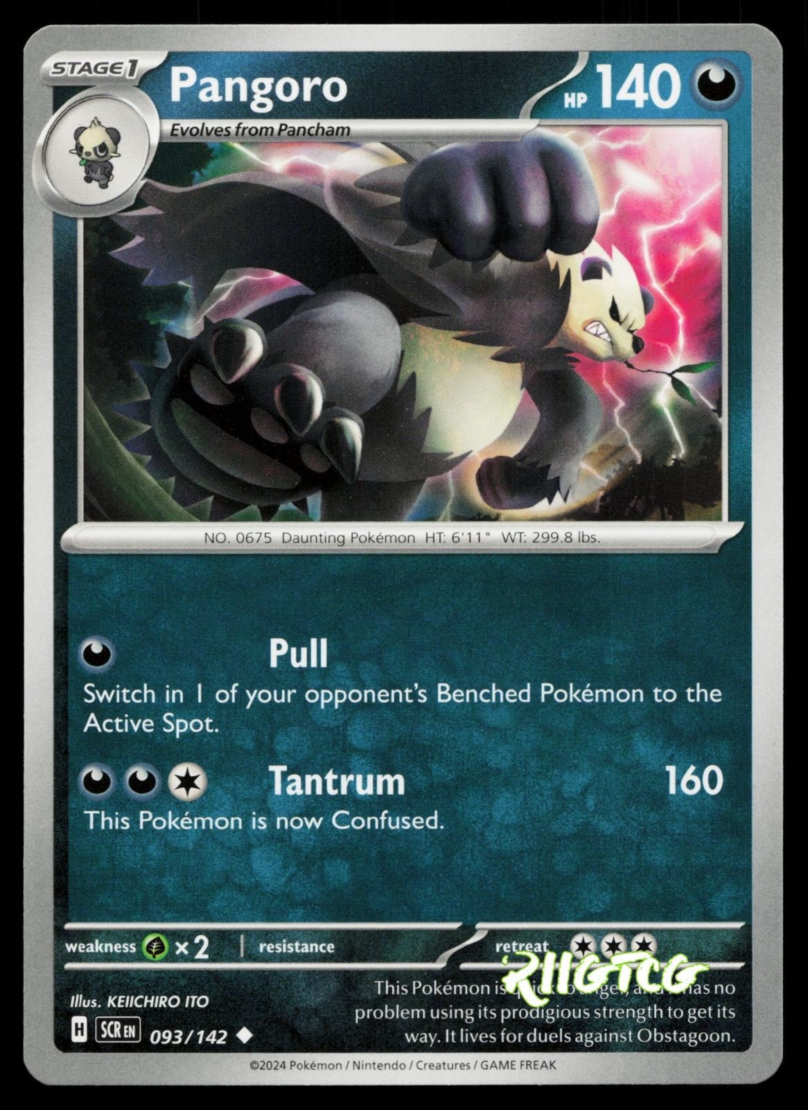 Pangoro 93/142 Stellar Crown Pokemon NM