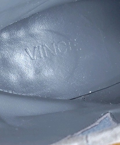 Women's VINCE "Erving" Charcoal Gray Suede Ankle Bootie Size 8.5M Boot - Picture 5 of 13