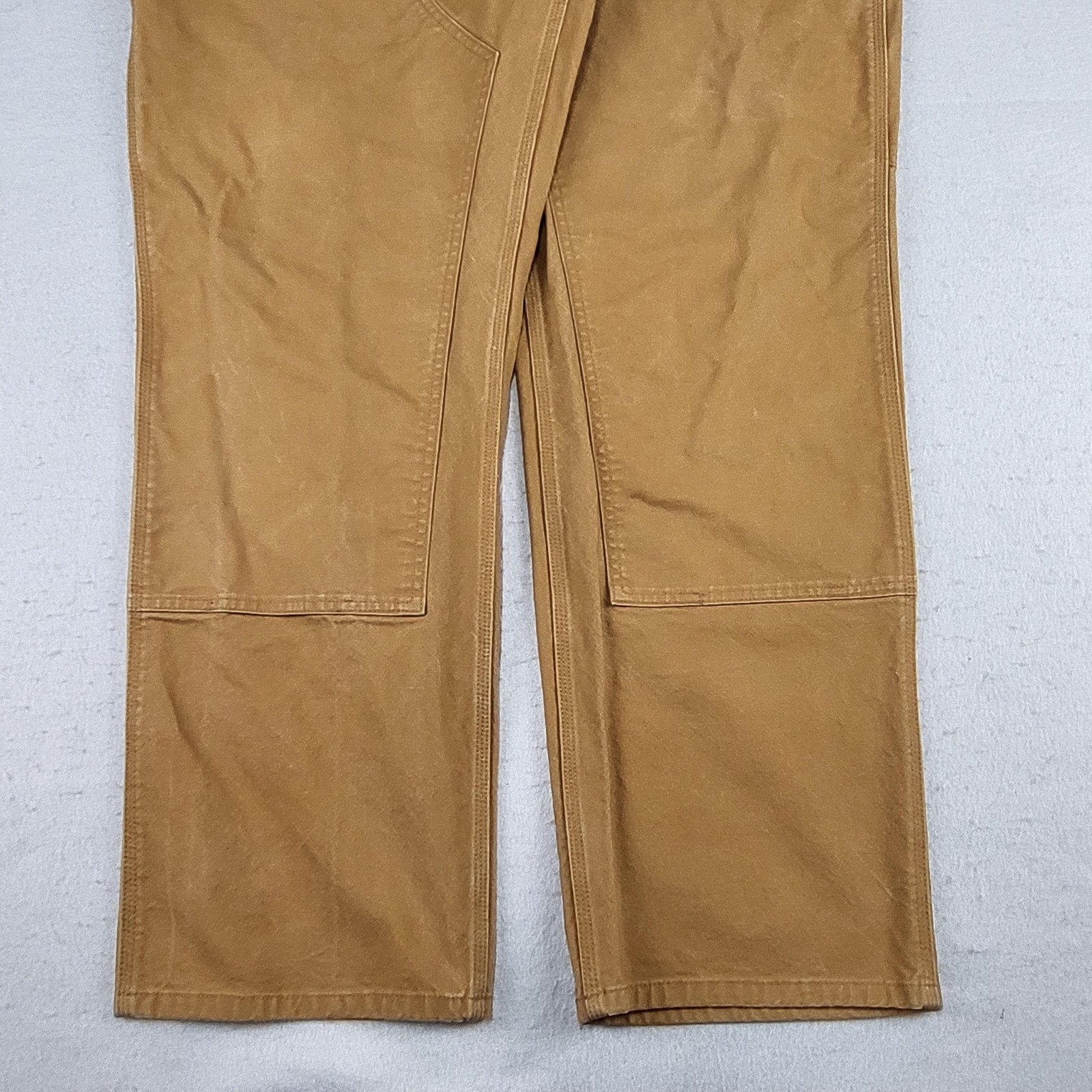 Carhartt Rugged Flex Pants Mens 42x32 Brown Duck Double Front Carpenter Work thumbnail 3