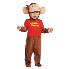 Curious George Kids Costume - Toddler Size Small 2T - Fun Monkey Outfit for Dr