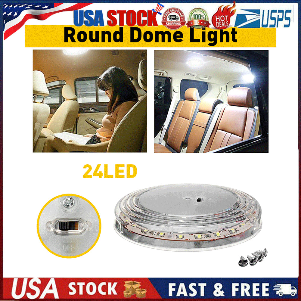 RV Interior LED Lights 12V Switched Round Ceiling Light Fixture Camper Trailer thumbnail 20