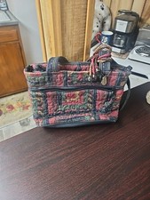 Donna Sharp Purse Quilted Cottagecore Patchwork Pattern/Colorblock Floral Polka