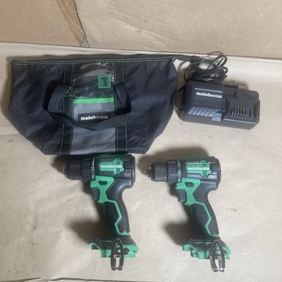 TWO - Metabo HPT 18V Volt Sub Compact Lithium Driver DS18DEX + Charger & Bag