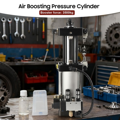 #ad #ad 3500KG Pneumatic Air Boosting Pressure Cylinder 13mm Stroke 5 6kg c㎡ $179.69