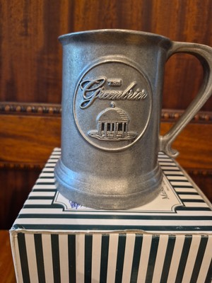 Greenbrier Resort Hotel Wilton Pewter Springhouse Logo Beer Bar 4.5'' Mug